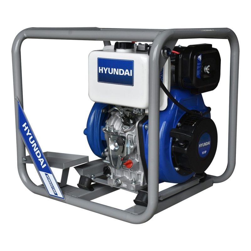 Bomba De Agua Agrícola Diésel De Alta Presión Hyundai 10 Hp 2×2 Pulgadas C/arranque Eléctrico 4 Tiempos – Hywd2010ef